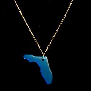 Florida seaglass necklace